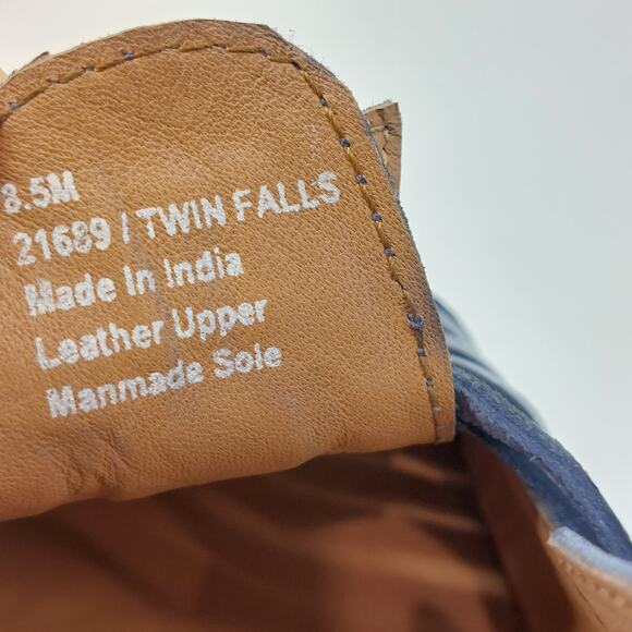 Coldwater Sandals Blue Leather Blue Twin Falls Size 8.5 M - Picture 9 of 13